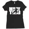 muay thai mma gym sport gym train Ladies Fitted T-Shirt