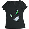 angry cartoon face Women's Triblend Scoop T-shirt