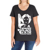 a woman's place is in the resistance Ladies Curvy T-Shirt