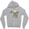 how many legs Zipper Hoodie
