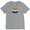 lips  rainbow lgbt gay culture V-Neck Tee