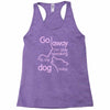 go away i'm only speaking to my dog today Racerback Tank