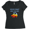 never forget Women's Triblend Scoop T-shirt