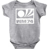 wm 74retro deutschland Baby Onesie