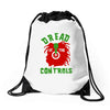 dread at the controls Drawstring Bags