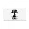 Best Friend Golden License Plate