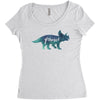 Prince Dinosaur Women's Triblend Scoop T-shirt