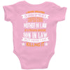 Super Cool Mother In Law Of A Freaking Awesome Son In Law Baby Onesie