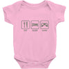 eat,sleep,game Baby Bodysuit
