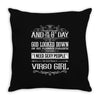And 8th Day God Look Down So God Made A Virgo Girl Throw Pillow