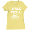 i walk with wasd Ladies Fitted T-Shirt