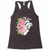 Heart And Flowers Racerback Tank