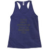 don't interrupt me Racerback Tank