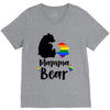 mama bear gay pride V-Neck Tee