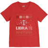 santa libra christmas ugly t shirts V-Neck Tee