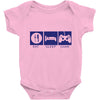 eat,sleep,game Baby Bodysuit