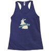 jurassic bunnies Racerback Tank