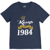 kings are born in 1984 V-Neck Tee