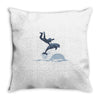 dolphin rider Throw Pillow