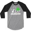 chillkr&ouml;te  fun kult shit bong marihuana joint smoke weed punk gras 3/4 Sleeve Shirt