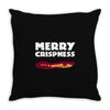 merry crispness Throw Pillow