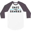 Save The Sharks 3/4 Sleeve Shirt