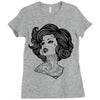 fashion girl Ladies Fitted T-Shirt