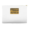 caution skinhead, ideal birthday gift or present Accessory Pouches