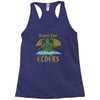 respect your elders Racerback Tank