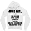 Super June Girl Zipper Hoodie