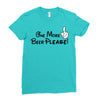 One More Beer Please Ladies Fitted T-Shirt