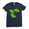 ginkgo leaves Ladies Fitted T-Shirt