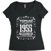 vintage made in 1955 perfectly aged a living legend Women's Triblend Scoop T-shirt