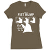 big hero 6 baymax tee fist bump balalala walt disney animation Ladies Fitted T-Shirt