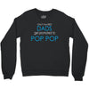 best dad get promoted to pop pop Crewneck Sweatshirt