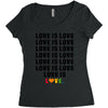Love Is Love Women's Triblend Scoop T-shirt