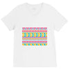 pattern overload V-Neck Tee