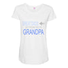 get promoted to grandpa Maternity Scoop Neck T-shirt