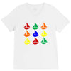 color ful V-Neck Tee