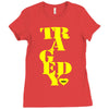 official steps tragedy t shirt s m l xl Ladies Fitted T-Shirt