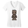 friendly tree Women's V-Neck T-Shirt