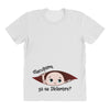 December Peeking Out Baby Boy in Spanish All Over Women's T-shirt