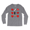 ls lesbian full heart Long Sleeve Shirts