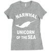 narwhals Ladies Fitted T-Shirt