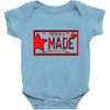 texas made lone star license plate Baby Onesie