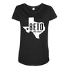Beto For Senate Texas Map Maternity Scoop Neck T-shirt