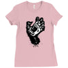 screaming hand werewolf Ladies Fitted T-Shirt