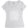straight outta tilted towers Women's Triblend Scoop T-shirt