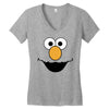 Cookie Monster Elmo Women's V-Neck T-Shirt