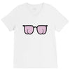 kacamata bujur V-Neck Tee